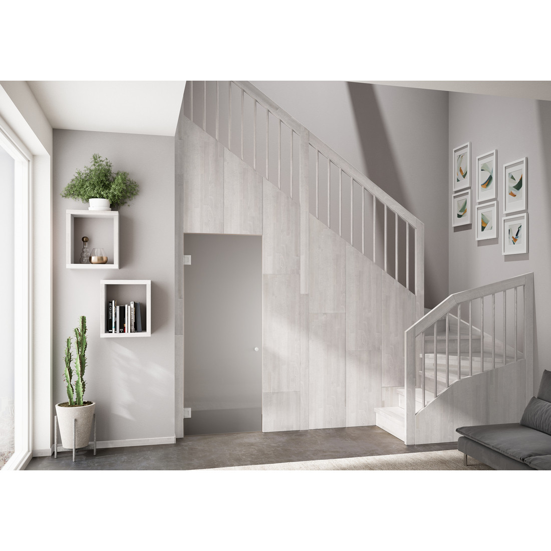 Escalier FIRENZE BALUSTRE BOIS